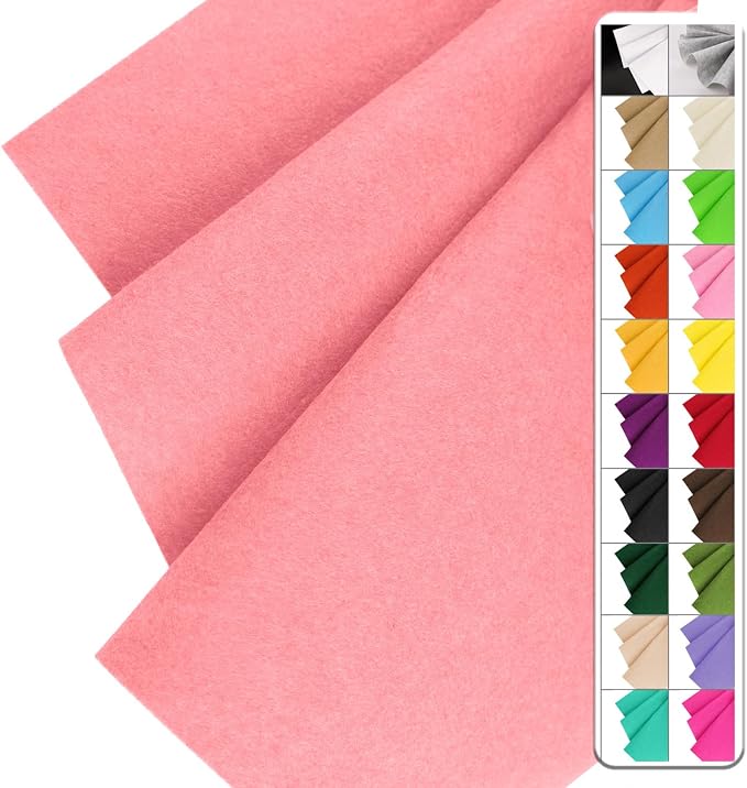 IONTACH 36" X 36" Stiff Felt Fabric 1.2mm Thick | Felt Sheet by IONTACH