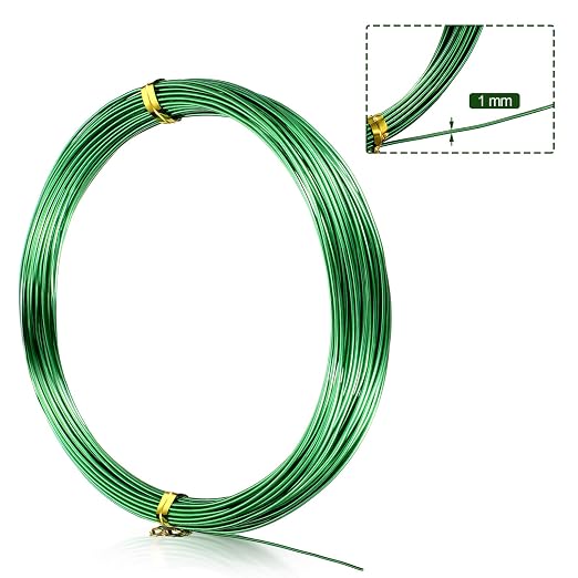 TecUnite Aluminum Craft Wire for Sculpting Armature Bendable Craft Wire for DIY - Image 2
