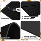 Frienda 100 Pack Black Foam Board Foam Poster Boards 8 x 10 Inch - Image 3