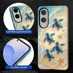 for Samsung Galaxy S25 Edge Case, Sea Turtle Beach Pattern Glossy 2 in 1 - Image 6