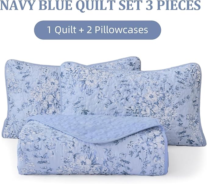 WONGS BEDDING Quilt King Size, Botanical Quilt - Image 7
