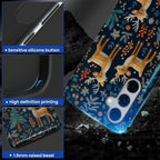 Case for Samsung Galaxy S24 Case, Cute Christmas Reindeer Design Hybrid Dual - Image 5