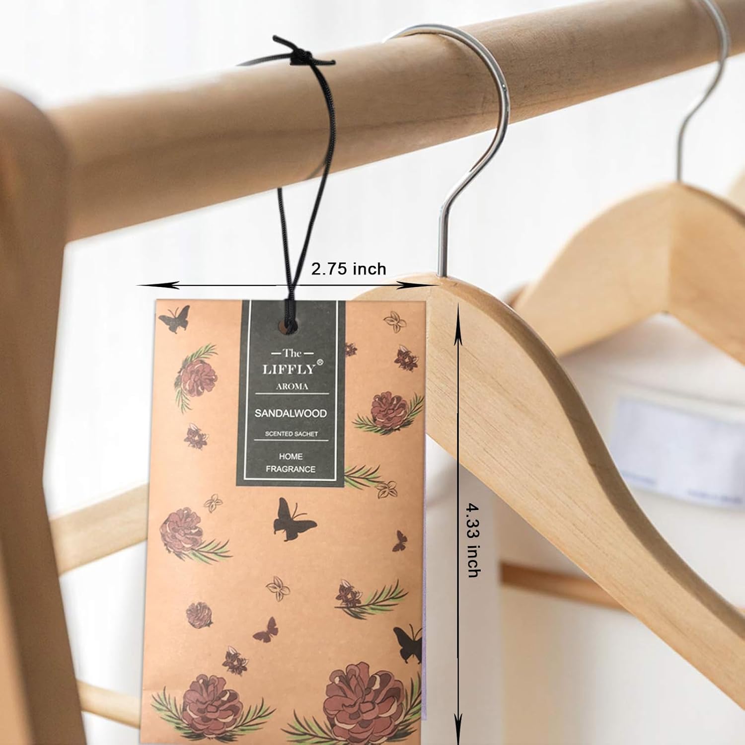 14 Packs Sandalwood Scented Sachets for Drawers and Closets