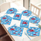 Qyeahkj 50 Guests Airplane Plates and Napkins Party Supplies Plane Party - Image 5