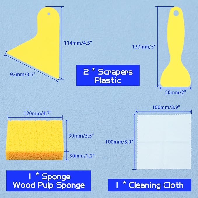 SPEEDWOX 9PCS Mosaic Tools and Supplies Beginners Set 2 Scrapers 2 Tweezers 1 - Image 3