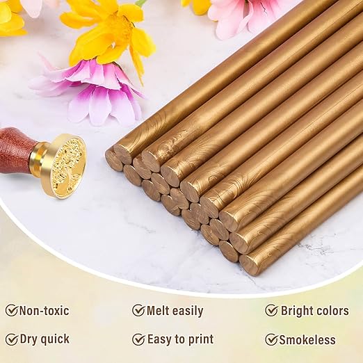 Sealing Wax Sticks, Paxcoo 20pcs Wax Seal Sticks, Glue Gun Sealing Wax Sticks - Image 2