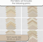 Cotton Satin Patchwork Fabric Panel – 35 Designs, 20×20 cm Squares, Single - Image 7
