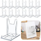 12 Pack Acrylic Book Stand for Display Adjustable Clear Display Holder Easel - Image 9