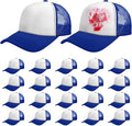 Vabean 24 Pack Sublimation Blank Cap Trucker Mesh Cap Unisex Plain Blank by Vabean