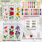 ACRNIGHEET 6PCS Cross Stitch Bookmark Kits - Image 2