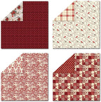 Scrapbook Paper & Scrapbooking Supplies, Vintage Red 6x6 Double-Sided Patterned - Image 5