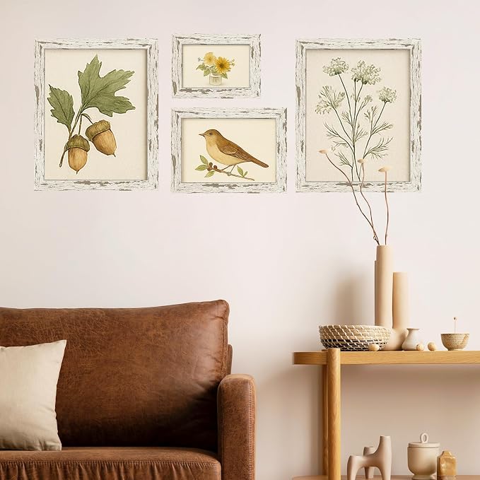 puthiac 5x7 Rustic Farmhouse Picture Frame, Distressed White, 1 Pack | - Image 8