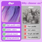 Wool Roving 7.02oz Colored Natural Needle Felting Wool Bulk - Image 4