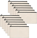 Legigo Blank Canvas Bag Zipper Pouch Makeup Bags Bulk by Legigo
