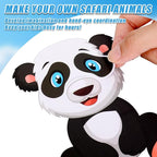 48 Sheets Create Funny Safari Animals Stickers, Make a Face Stickers - Image 5
