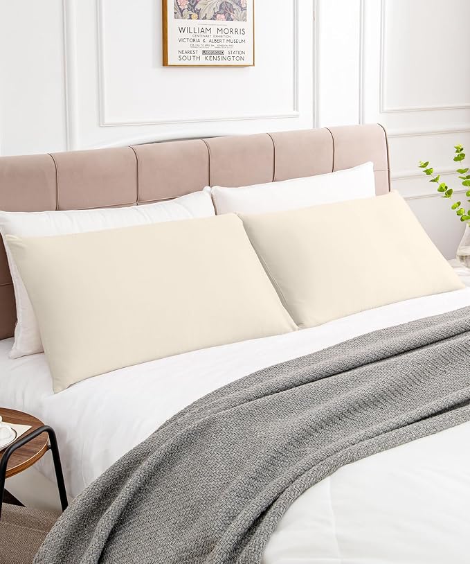 Warmstar Cotton Pillow Cases King Size Set of 2, 600 Thread Count Pillowcases - Image 2