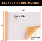 Orange Glitter HTV Heat Transfer Vinyl Roll 12inch x 10 ft - Image 2