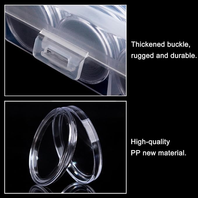 100 Pieces 30mm Coin Capsules Coin Holders - Image 5