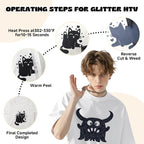Glitter Black HTV - Image 3