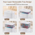 Gifhomfix 4-Layer Plastic Craft Organizers and Storage Box - Image 4