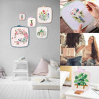 ZOCONE 3Pcs 3 Size Square Embroidery Hoops, ABS Plastic Embroidery Hoops Cross - Image 6