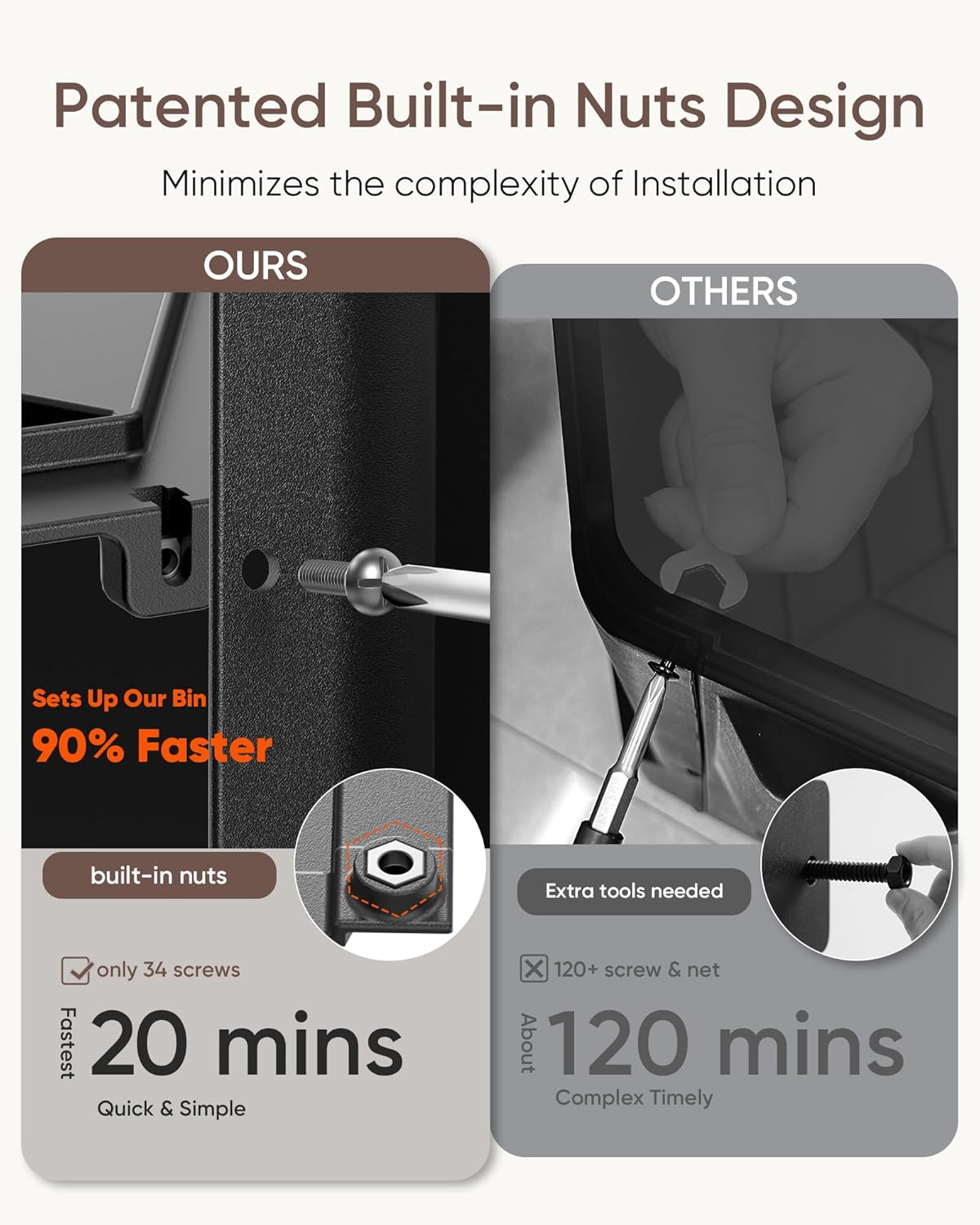 THEGROW'ING Updated 43 Gallon Compost Bin Outdoor, Fast Assemble Tumbling Composter, Dual Chamber Composter Tumbler, Rotating Compost Bin for Outside, Backyard, Garden and Yard, Green