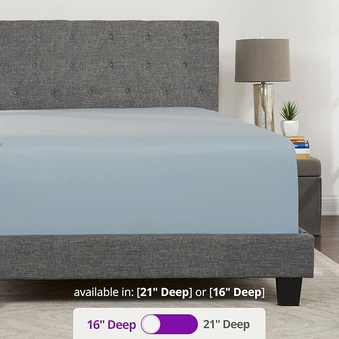 Full Fitted Sheet Only – REAL Extra Deep Pocket Full Size Fitted Sheet – Your - Image 3