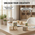 Wood Blocks for Crafts, Unfinished Wood Cubes, 3cm Natural Wooden Blocks - Image 6