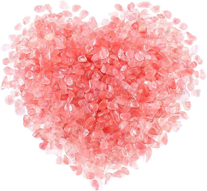 WAYBER Decorative Pebbles, 1 Lb/460g Pink Crystal Quartz Stones Irregular Rock - Image 2