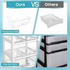 Vtopmart Plastic Drawer Storage Orangizer, 4 Tier 6 Drawers - Image 8
