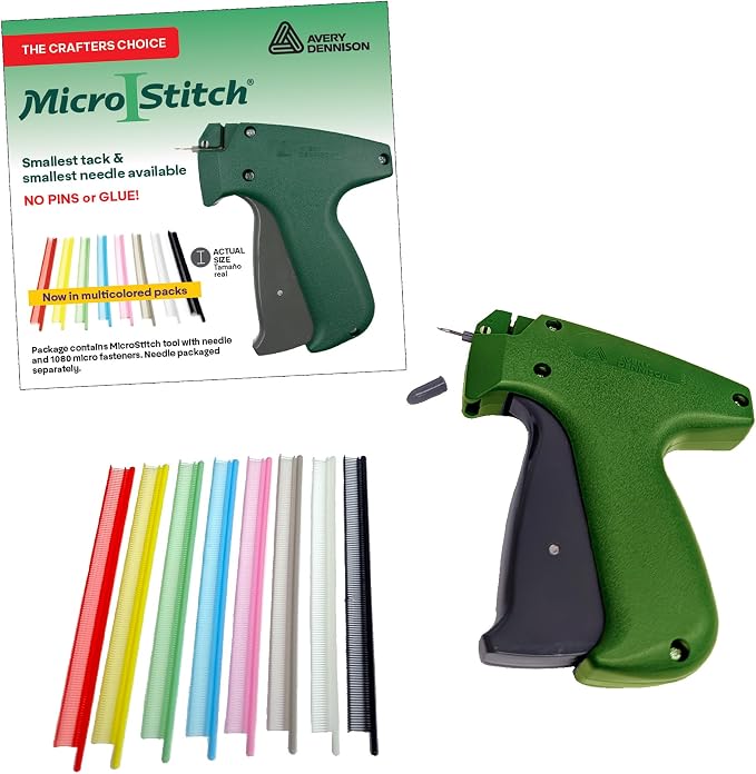 MicroStitch® All‑in‑One Tagging Gun Kit – Ultra‑Fine Needle Tagger by MicroStitchbyAveryDennison
