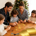 JarThenaAMCS 28Pcs Foil Paper Craft Making Kits Gold Metal Embossing Foil Sheets - Image 6