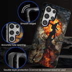 Case for Samsung Galaxy S25 Ultra Case, Halloween Witch Moon Stained Glass - Image 5