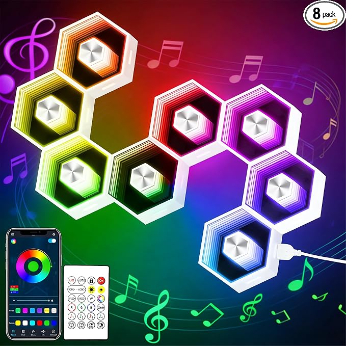 Hexagon LED Lights by vimeepro