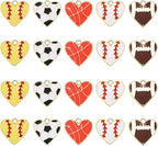 20PCS Sports Charms Enamel Basketball Baseball Pendant Charms by ANGLESJELL