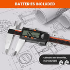 HARDELL Digital Caliper 0-8" Stainless Steel Waterproof Inch/Fractions/mm | - Image 6