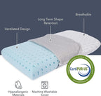 Vaverto Small Memory Foam Bed Pillow - Image 2