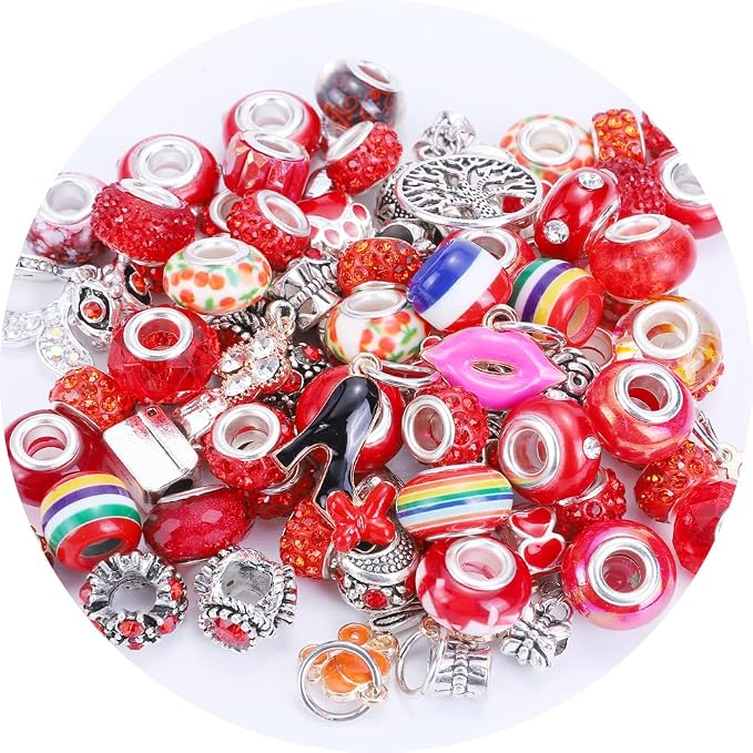 European Large Hole Spacer Charm Beads - Image 2