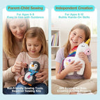 Avenir Sewing Kit for Kids Beginners My First Learn to Sew Craft, Plush Animal - Image 6