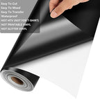 Matte Black Permanent Vinyl, Lya Vinyl Matte Black 12" x 50Ft Permanent - Image 3