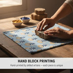 E-Tailor® Hand-Block Printed Pre-Cut Floral Cotton Fabric - Image 5