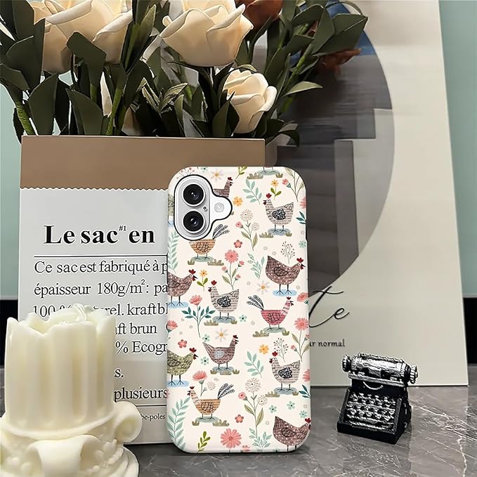 ZHEGAILIAN Case for iPhone 16, Chicken Farmhouse Animal Rooster Durable - Image 7