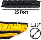 Electriduct 1.25 Inch Heavy Duty Spiral Wrap HDPE Flexible Plastic Cable Sleeve - Image 3