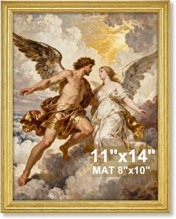 TWING 11x14 Picture Frame, Ornate Vintage 11x14 Gold Picture Frames, 1 Pack | by TwingRepublic