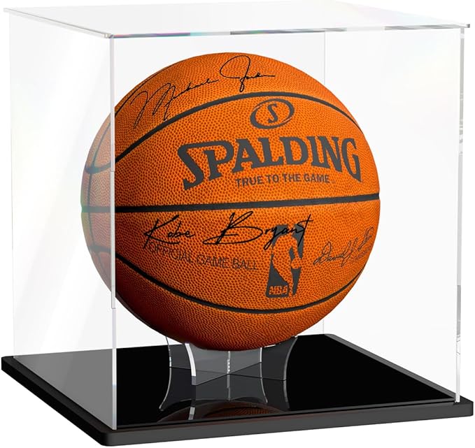 Basketball Display Case, Assemble Soccer Ball Showcase, Sports Memorabilia by XINISS