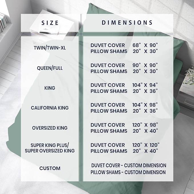 Kotton Culture 3 Pc California King Size Duvet Cover Set -100% Egyptian Cotton - Image 3