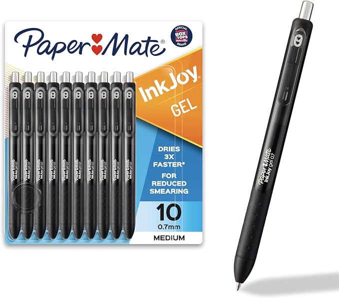 Paper Mate InkJoy Gel Pens, Medium Point, Comfort Grip, Smooth Writing by Unknown