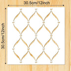 12 Inch Large Geometric Stencils Mandala Stencil Laser Cut Painting Template - Image 2