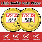 40pcs Funny Happy Retirement Decorations Caution Retirement Paper Plates and - Image 3