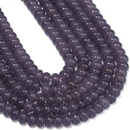 Songxi 5x8mm Natural Grey Chalcedony Stone Rondelle Beads, Gemstone - Image 7